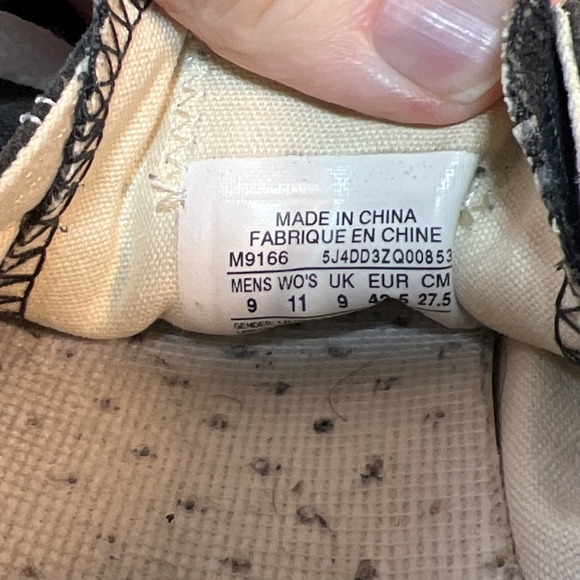 Converse Chuck Taylor All Star Black Low Top Canvas Sneakers Men's Size 9 - Picture 6 of 13